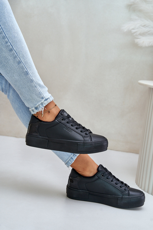 Warm Women's Platform Sneakers Big Star OO274A555 Black