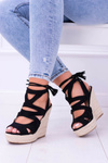 Black Suede Sandals On Anchor Nowelio