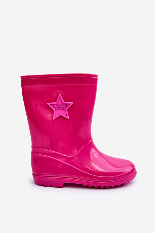 Children's Rubber Wellingtons Fuchsia Malvi