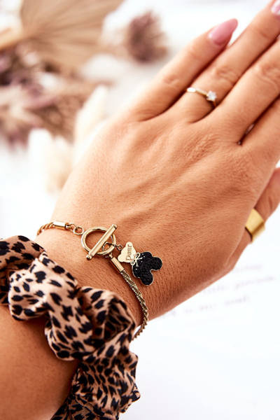 Bracelet with Pendant Bear Golden Lizz