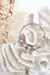 Steel Bracelet With Charms Clover Clover Silver-Purple