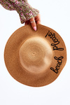 Kids Hat With Beach Please! Beige