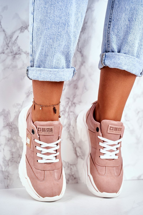 Buty Sportowe Sneakersy Big Star Różowe GG274210