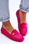 Suede Slip-On Loafers Castelo Fuchsia