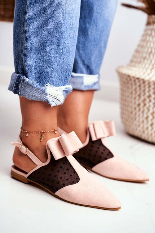 Lu Boo Women's Ballerinas Pink Domino