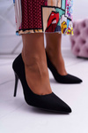 Women's Suede Stilettos Black Yanna