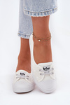 Ladies Sneakers With Embroidery Lee Cooper White LCW-25-31-3447L