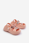 Lightweight Children's Foam Flip-flops with Pink Decorations Ifrana