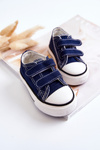 Children's Sneakers With Velcro Navy Bernie