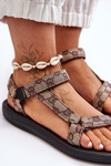 Women's Patterned Sport Sandals Brown Ultimate