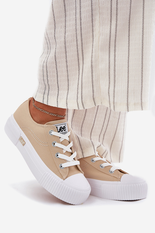Women's Platform Sneakers Beige LEE ISLA C WOMEN LOW 50251001