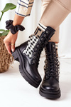 Elastic Fabric Boots Black Love Story