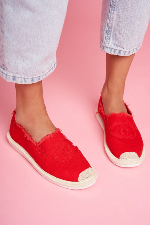 Classic Women's Espadrilles Red Flaure