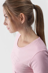 Women's T-Shirt With Print 4F Pink 4FWMM00TTSHF1846-56S