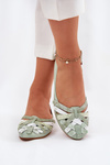 Ladies Leather Ballet Flats Maciejka 01358-50 Mint