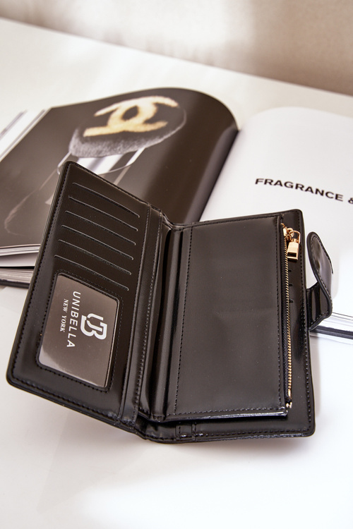 Women's Wallet Made Of Eco Leather Black Kalinessa