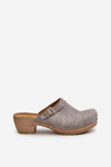 Women's Low Heel Mules Inblu BL000004 Grey