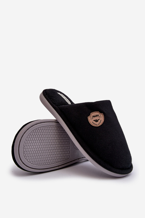 Men's Classic Black Slippers Makis