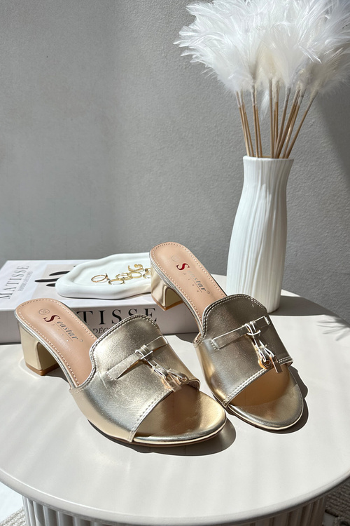 Women's Beige High Heel Sandals Bralya