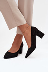 Women's Pumps with Pointed Toes on Heel Black Pavira