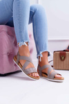 Women's Sandals With Erasers Khaki Itako