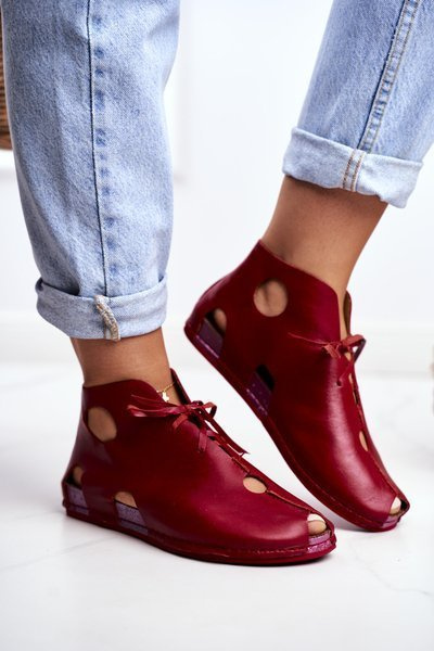 Women's Brogues Maciejka Red 03426-08