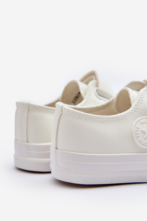 Leather Kids' Sneakers with Velcro White Delmara