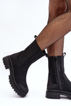 Women's Zip-up Ankle Boots Black Samil