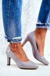 Women's Sergio Leone Grey Lacquered Orsola pumps