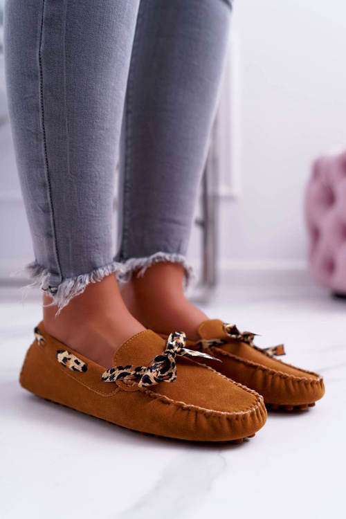 Lu Boo Comfortable Camel Plummy Women's Moccasins Lu Boo Comfortable Camel Plummy