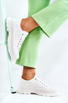Women's Low Material Sneakers White Gueso