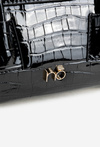 Small Box Bag with Embossed Pattern NOBO BAG5800-M20 Black