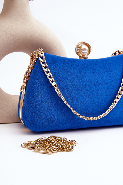 Torebka Kopertówka Wizytowa Niebieska Nadrei MD2353