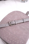 Torebka Damska Listonoszka MONNARI BAG4250-019 Szara Zamsz