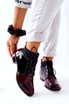 Leather Boots Maciejka 04744-29 Marbled Maroon