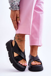 Fashionable Platform Sandals Black Chester