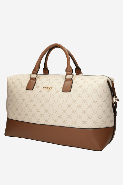 Torba Podróżna Duża NOBO Beżowo-Brązowa P1250-CM00