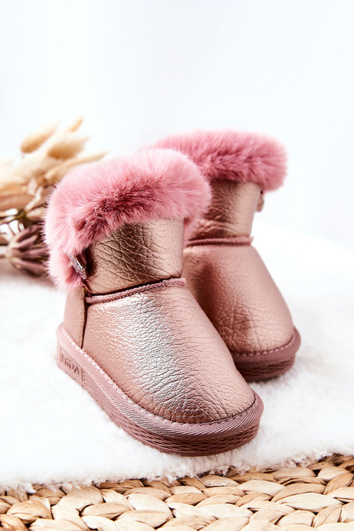 Fleece-lined Snow Boots Pink Bessie