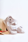 Comfortable Children's Sandals With Decoration Silver Cayo 