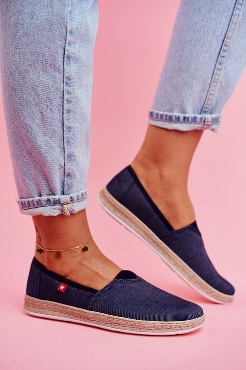 Women's Espadrilles Big Star Slip-on Navy blue FF276024