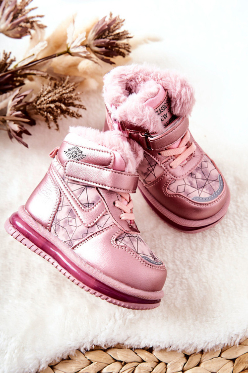 Children's Warm-up Snow Boots Pink Shirinell