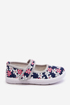 Children's ballerinas in flowers navy blue-Grey Noah