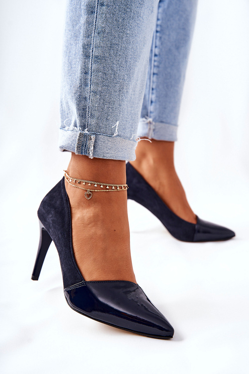 Leather Stilettos Monnari 0170-020 Black