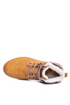 Warmed Men's Trekking Boots With Fleece Camel Nuss