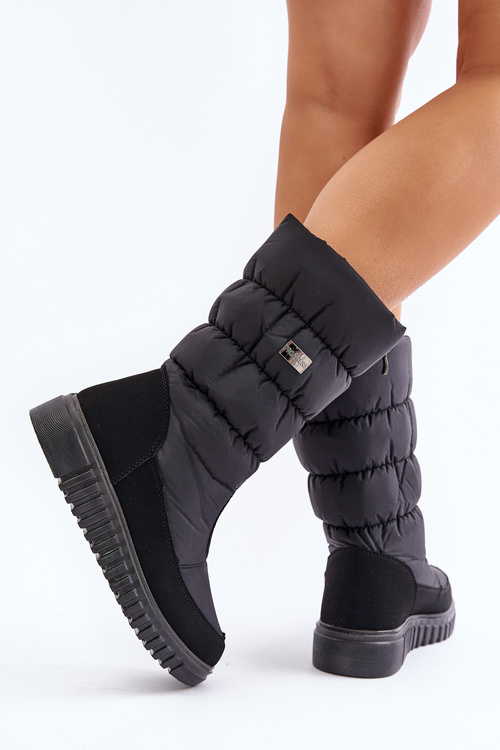 Women's Padded Snow Boots Progress PROGJ-22-136 Black