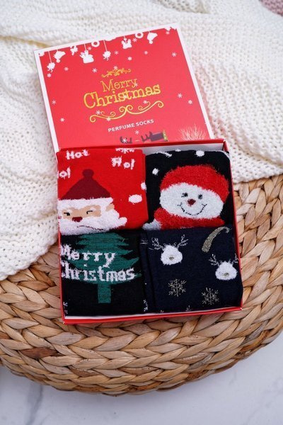 Women's Scented Socks Set of 4 Pairs Christmas COSAS A2