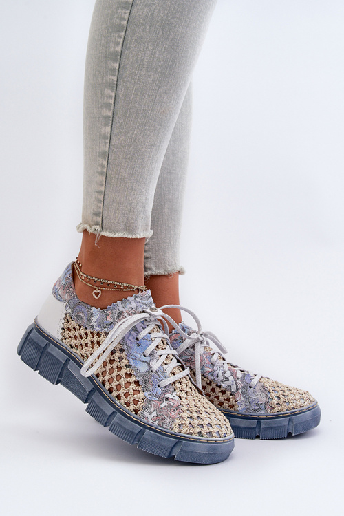 Women's Leather Shoes Maciejka 05850-06 Blue