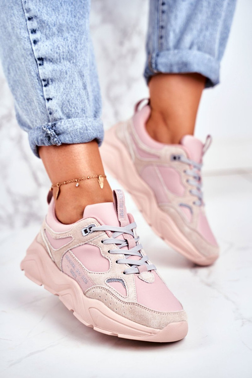 Women's Sport Shoes Sneakers Big Star GG274655 Pink