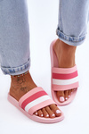 Women's Striped Slippers pink Vision