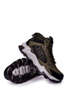 Buty Trekkingowe Skórzane Wiązane Big Star Khaki II174202